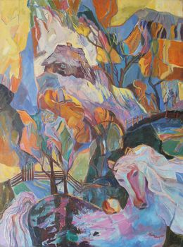 Pintura, First Frost. Series Vibrations of the Earth, Mariia Voronchak