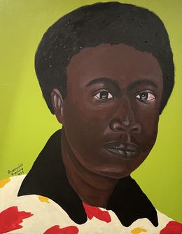 Painting, Black man portrait 1, Ayandare Adeniran Ayanmuyiwa