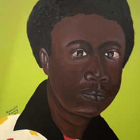 Gemälde, Black man portrait 1, Ayandare Adeniran Ayanmuyiwa
