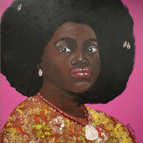 Gemälde, Black woman portrait 1, Ayandare Adeniran Ayanmuyiwa