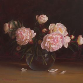 Pintura, Garden peonies, Irina Trushkova