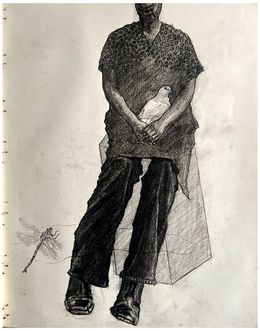 Fine Art Drawings, Peace keeper, Paul Ogunlesi