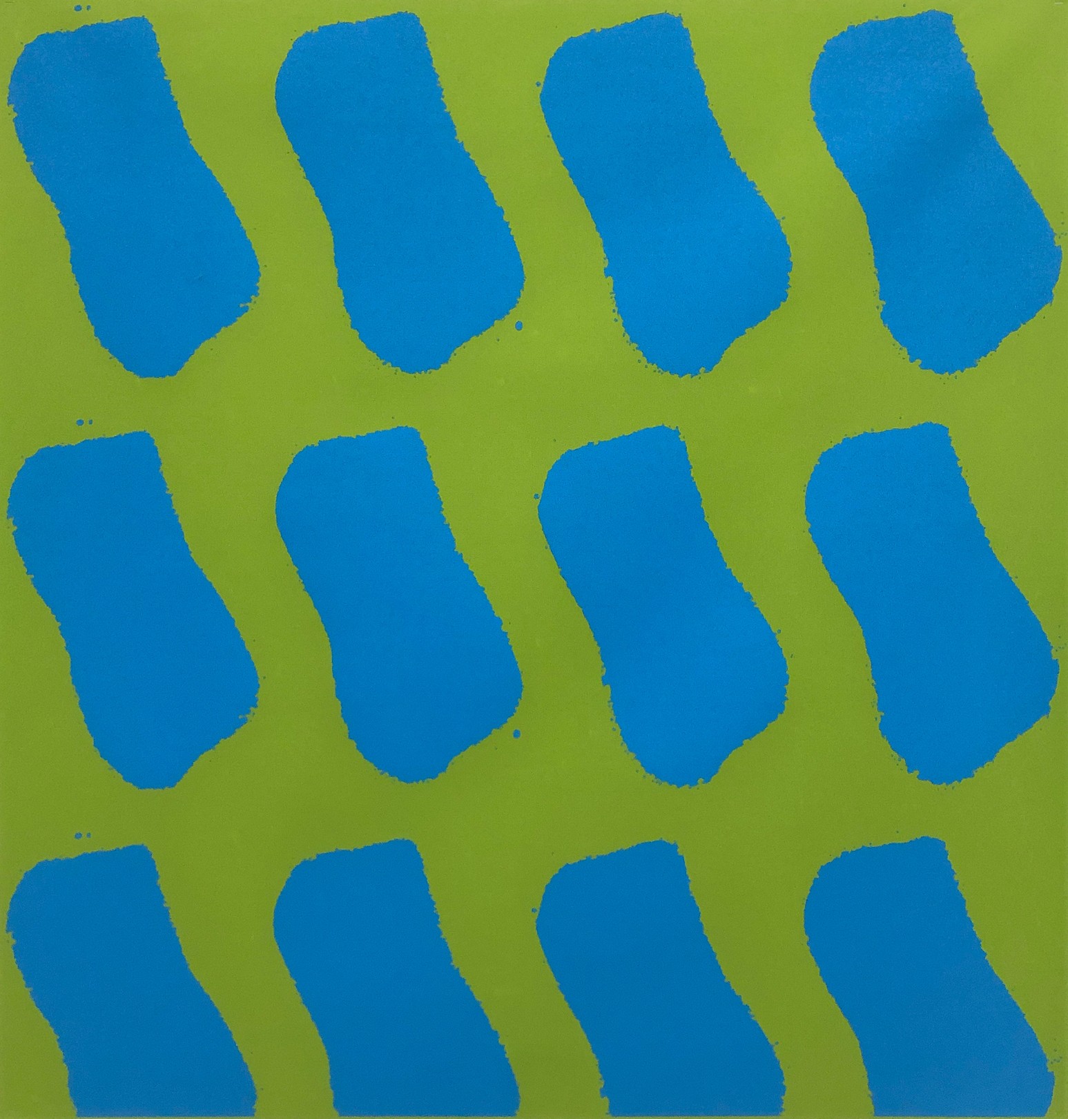 Claude Viallat, Vacances bleues (vert) Claude Viallat, Vacances bleues (vert)