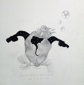 Dessin, Ce que j'ai trouvé à la croisée des parallèles, entre le ciel et la terre, Frédérique Lanquetin