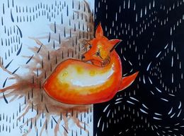 Gemälde, Fox in Brown, Saba Dolikashvili