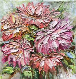 Gemälde, Pink Petals in Bloom, Anush Emiryan