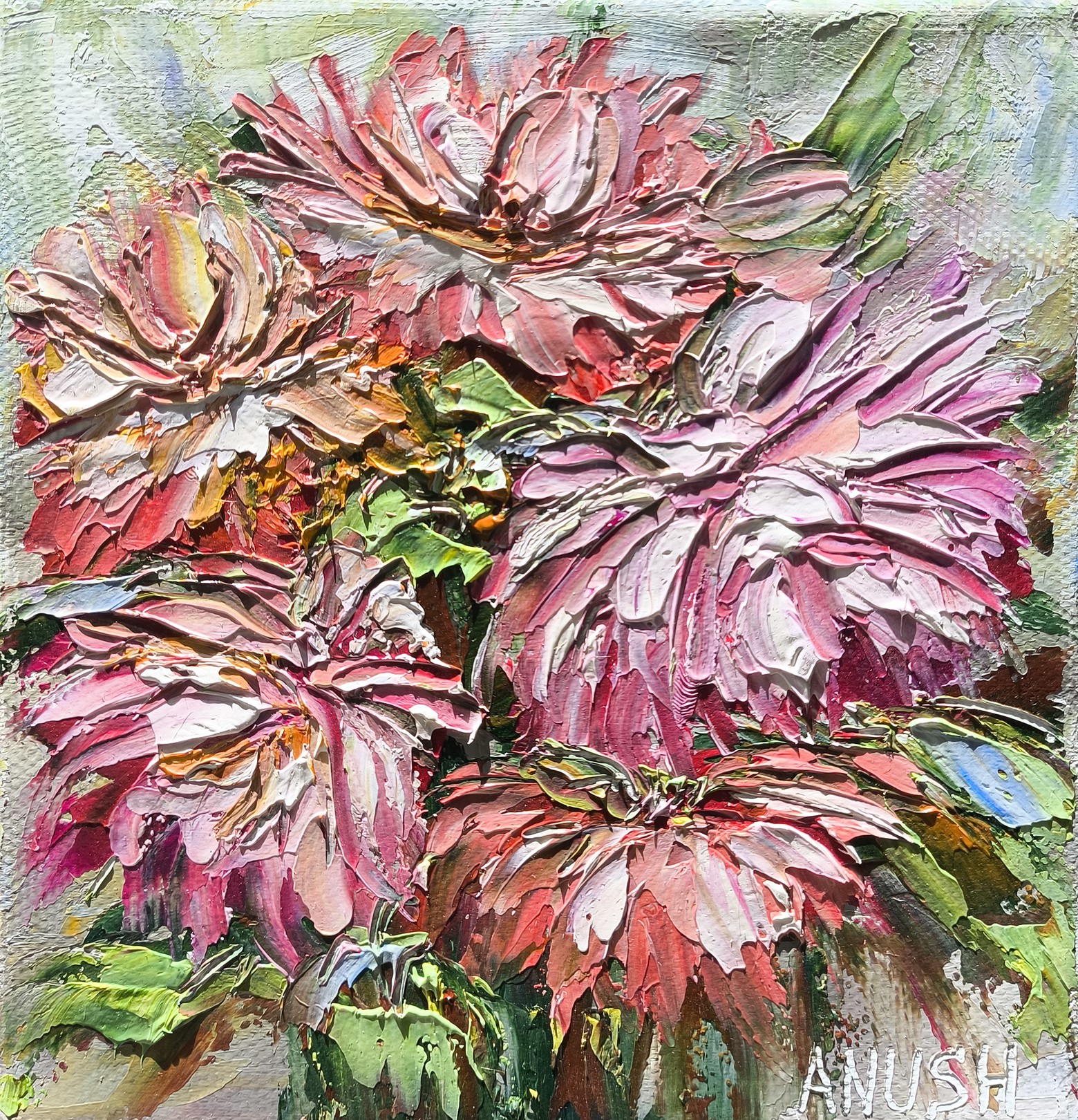 Anush Emiryan, Pink Petals in Bloom Anush Emiryan, Pink Petals in Bloom
