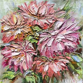 Painting, Pink Petals in Bloom, Anush Emiryan
