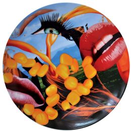 Design, Lips Coupe Plate, Jeff Koons