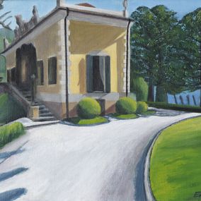 Gemälde, Villa del Balbianello n°6 - Paysage villa italienne, Emese Chauvel