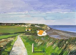 Peinture, Matin bleu au Cap Gris Nez, Gérard Mortier