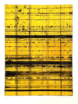 Drucke, Sans titre Fond or tâche noir, Renaud Allirand