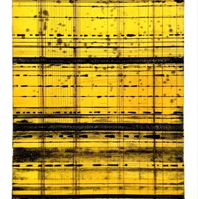 Print, Sans titre Fond or tâche noir, Renaud Allirand