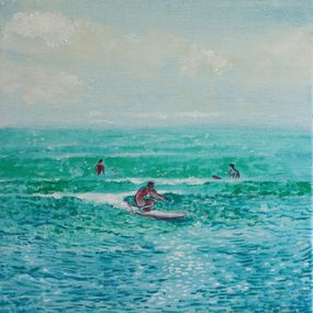 Gemälde, Small waves, Peter de Boer