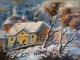 Pintura, House near the Railway, Daniil Litvinov
