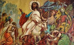 Pintura, Entry of Christ into Jerusalem, Daniil Litvinov