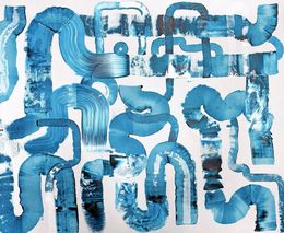 Gemälde, Visions of blue, Sumit Mehndiratta
