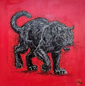 Painting, Black Panther, Axelle Biltgen