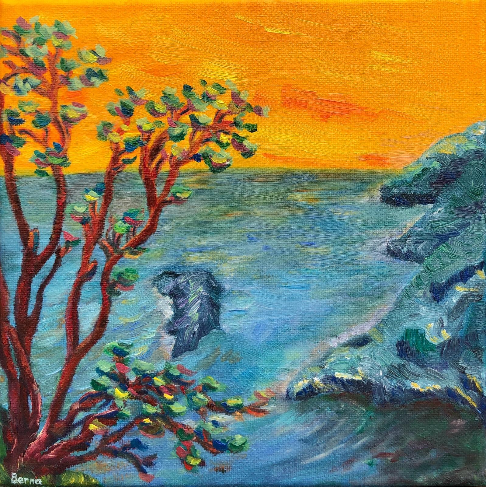 Bernadette Van Baarsen, A Provençal Coastal Landscape Bernadette Van Baarsen, A Provençal Coastal Landscape