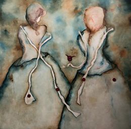 Dessin, Les Amies, Florence Monange