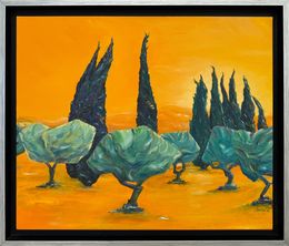 Pintura, Provençal Landscape. Piste de Danse., Bernadette Van Baarsen