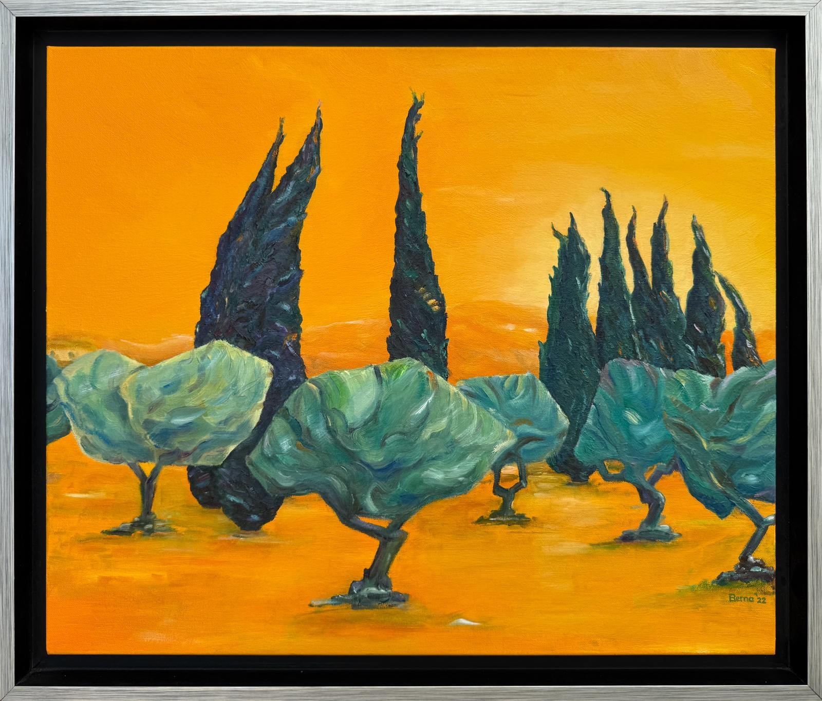 Bernadette Van Baarsen, Provençal Landscape. Piste de Danse. Bernadette Van Baarsen, Provençal Landscape. Piste de Danse.