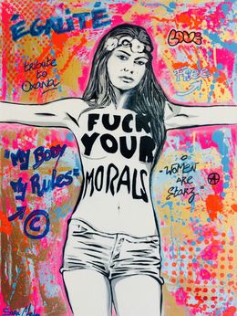 Gemälde, Fuck you morals, Sara Chelou