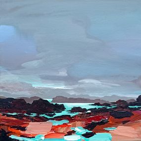 Painting, 66°5 : I C E L A N D - Blue lagoon, Mocas