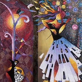 Painting, Melody in Flight, Ruzanna Melqumyan