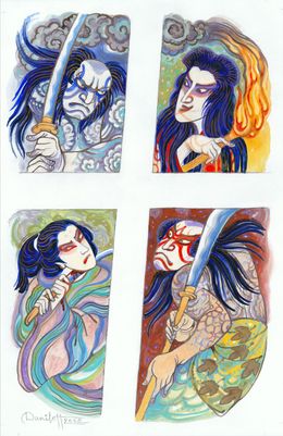 Pintura, Quattro elementi, serie Yokai, Alexander Daniloff