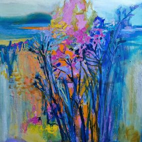 Peinture, Pink flowers, Victoria Cozmolici
