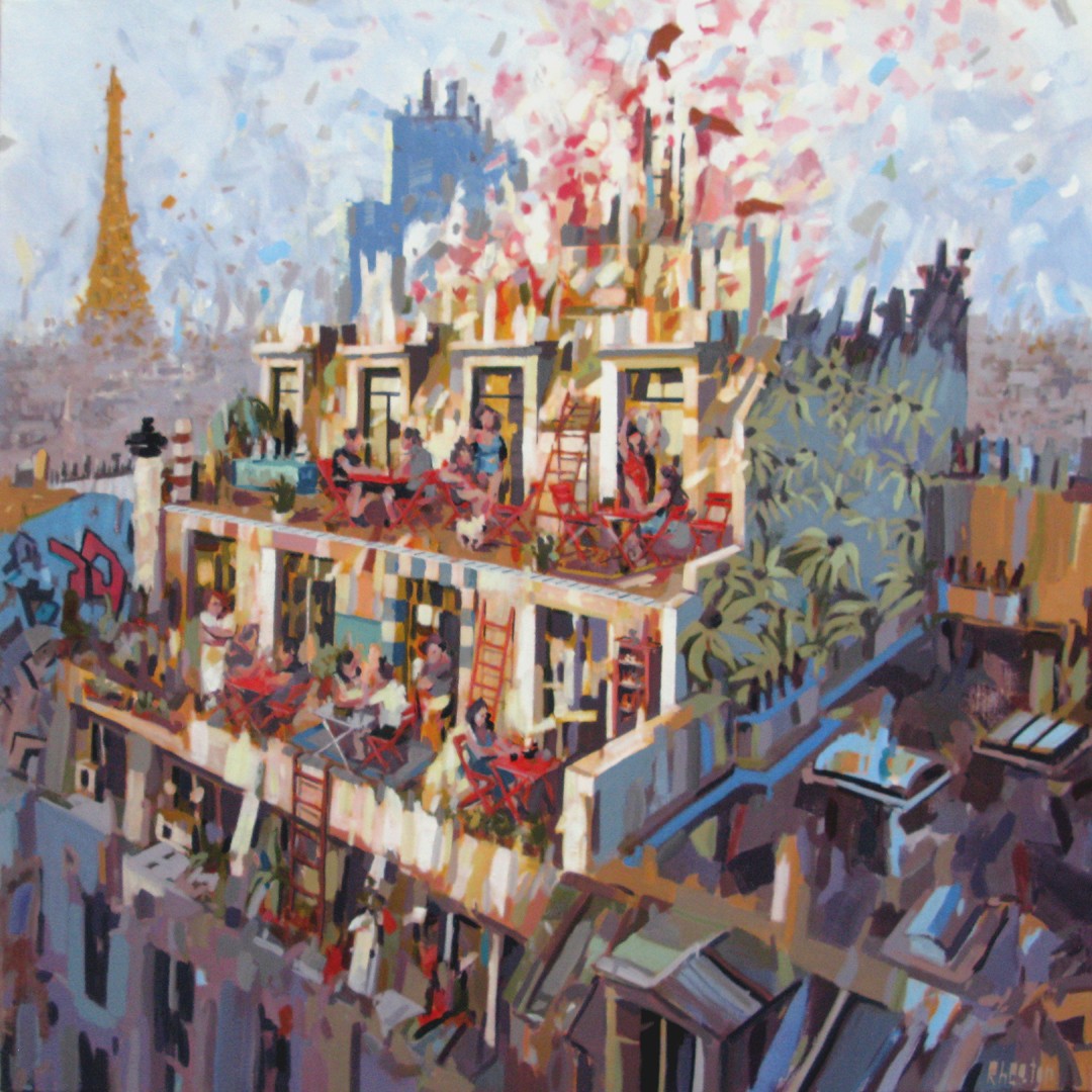 Rudyard Heaton, Fleurs sur le rooftop Rudyard Heaton, Fleurs sur le rooftop