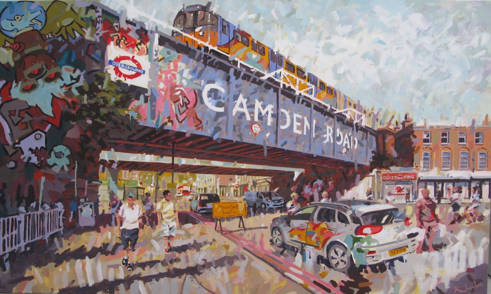 Rudyard Heaton, Crossing the pink street Rudyard Heaton, Crossing the pink street