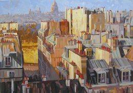 Pintura, Seine dorée, Rudyard Heaton