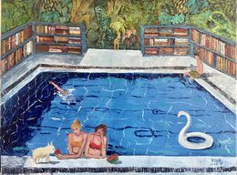 Pintura, Swimming pool library, ShuJie Wang