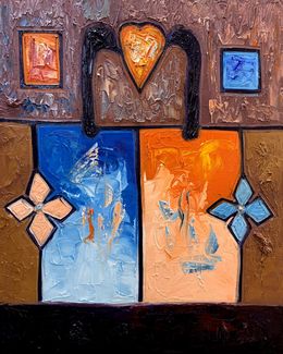 Painting, Awo ife (Color of Love), Babatunde Azeez