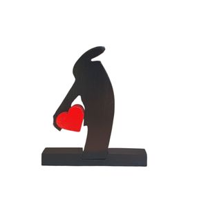 Sculpture, Linéa et son coeur, Ravi