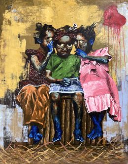 Painting, Ears to Ear, Sejiro Paul Mesewaku