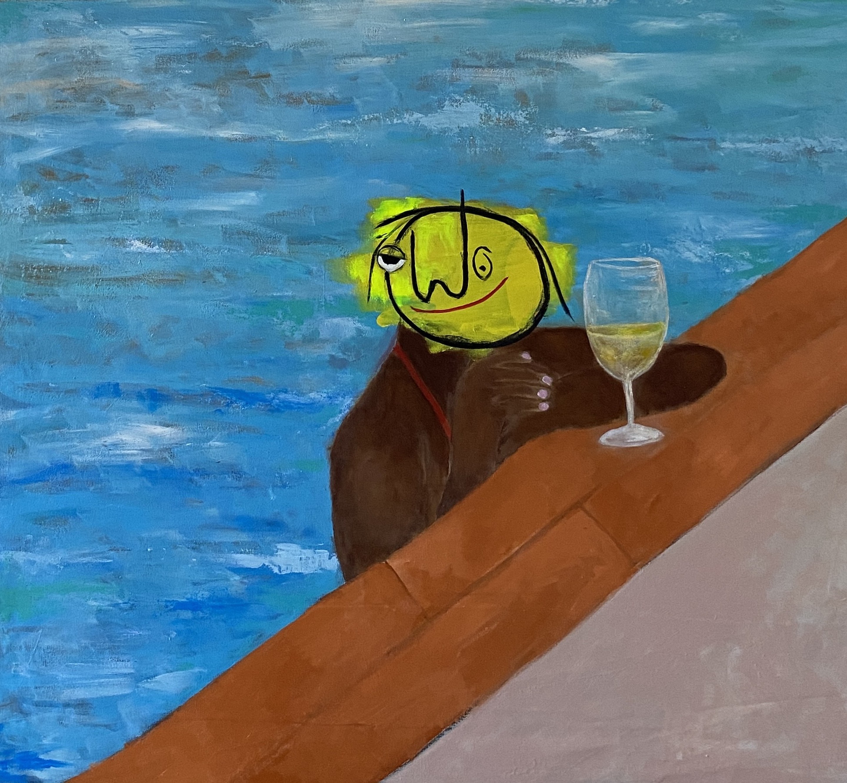 Wisdom Uche, Untitled VII - 21st Century, Contemporary, Figurative, Neo-Expressionism, Modern Wisdom Uche, Untitled VII - 21st Century, Contemporary, Figurative, Neo-Expressionism, Modern