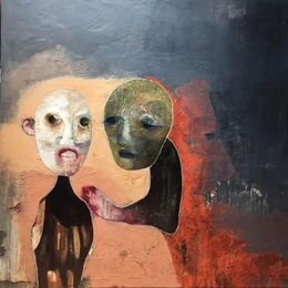 Peinture, Les Retrouvailles, Virginie Michel