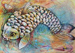 Gemälde, Koi 1, Rakhmet Redzhepov (Ramzi)