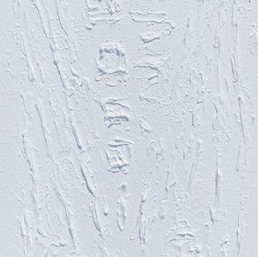 Pintura, Series Essential Silence - 4, white abstraction in 3D, textured, Nataliia Krykun