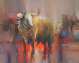 Painting, Bull, Ramiro Baptista