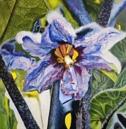 Pintura, Purple Provider.Series of paintings plants that feed us., Tetiana Adamovich