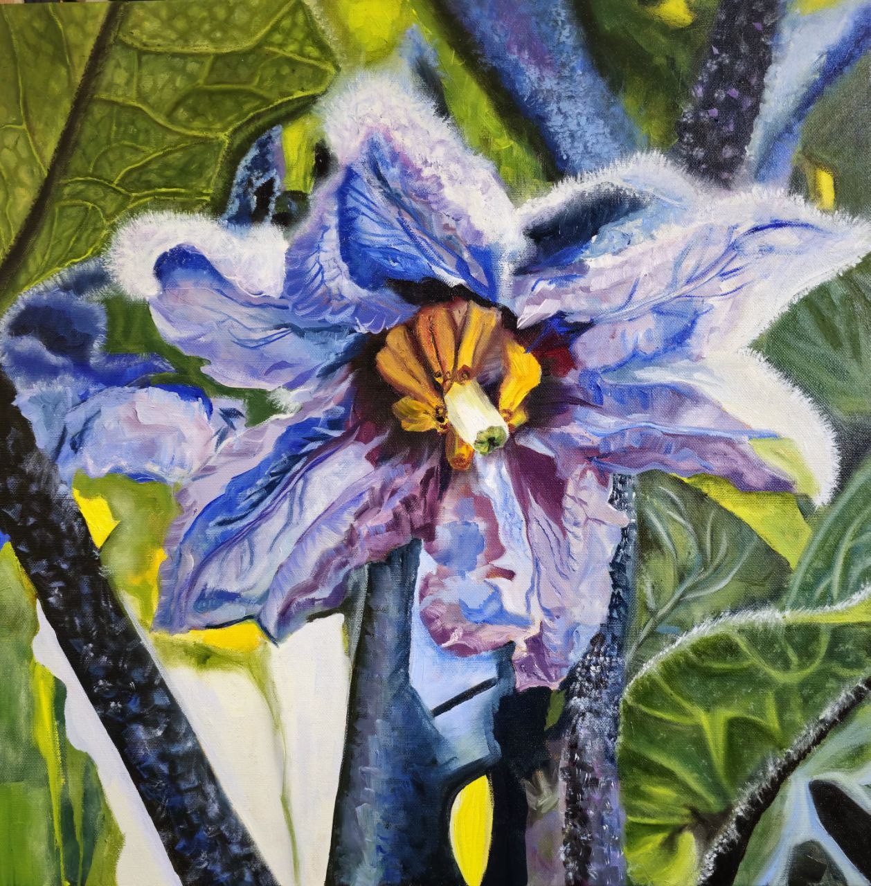 Tetiana Adamovich, Purple Provider.Series of paintings plants that feed us. Tetiana Adamovich, Purple Provider.Series of paintings plants that feed us.