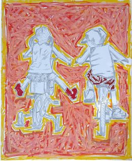 Gemälde, A bicyclette, VirJnie