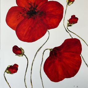 Gemälde, Coquelicot #2, Jean-Philippe Ghiglione