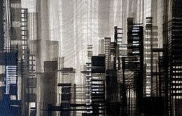 Dessin, Abstract Cityscape A5-01, Frank De Blok