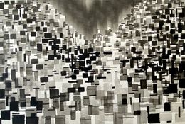 Dessin, Abstract Cityscape A4-05, Frank De Blok