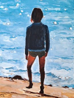 Gemälde, Je marche 2, Carole Leprince